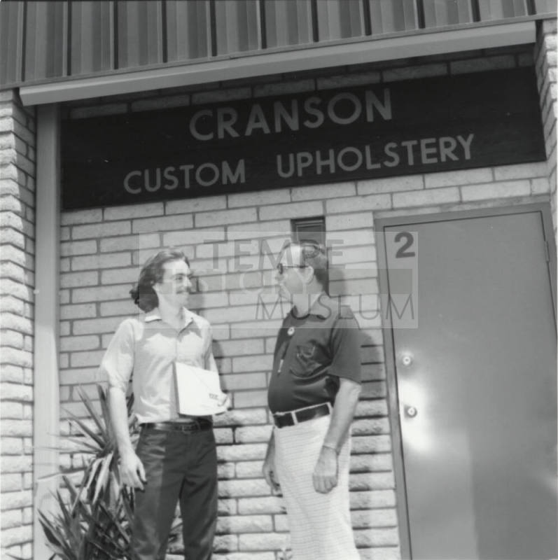 TCC Membership Plaque To Cranson Custom Upholstery - Tempe Daily News - May 16, 1977
