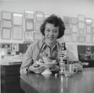 Woman Enjoying an Ice Cream Sundae