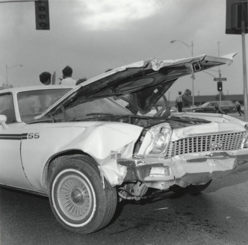 Wrecked Camaro SS