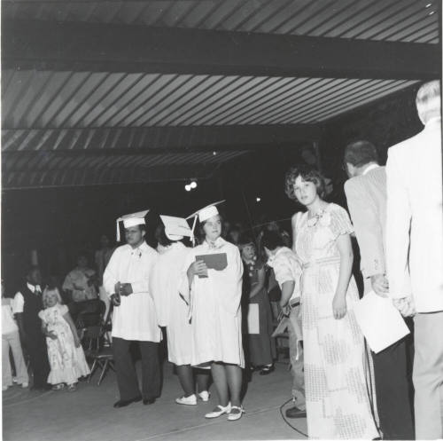 McKemy Junior High Graduation-three students