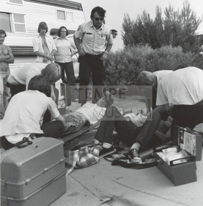 Teenage Brothers Injured in Motorcycle Accident - June 1977
