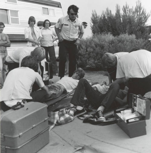 Teenage Brothers Injured in Motorcycle Accident - June 1977