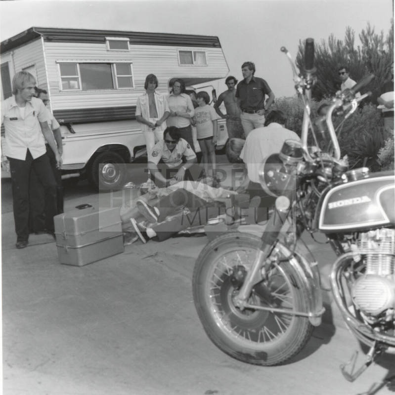Injured Brothers Being Taken to Tempe Community Hospital - June 1977