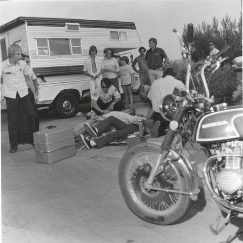 Injured Brothers Being Taken to Tempe Community Hospital - June 1977