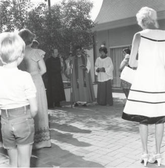 Patio Dedication-Tempe Daily News caption, July 23, 1977