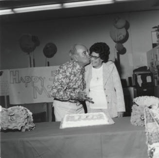 Unidentified Couple Celebrating With Cake - 1 of 3