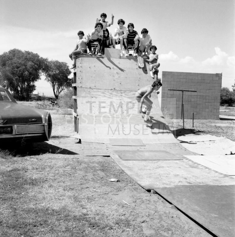 Skate Board Ramp Trial. - Tempe Daily News, July 20 1977