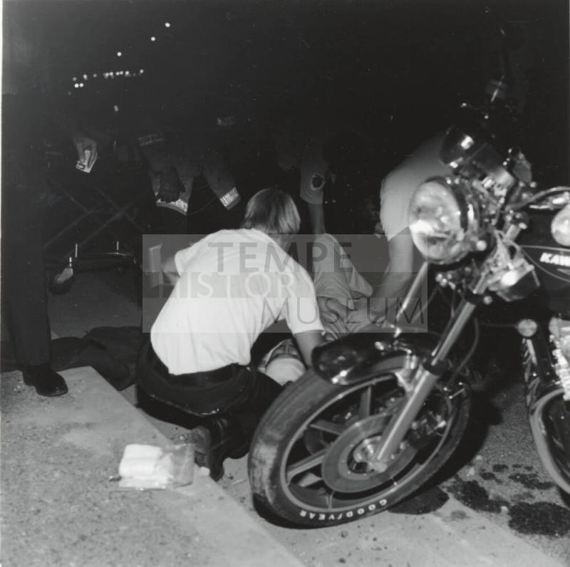 Motorcyclist Injured. - Tempe Daily News, July 21 1977