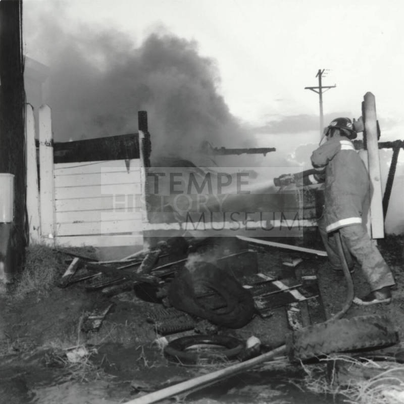 Tire Fire - Tempe Daily News - August 12, 1977 - (1 of 5)