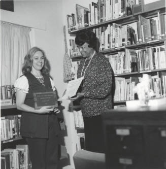 Guadalupe Librarian Cited - Tempe Daily News - September 21, 1977 - (1 of 2)