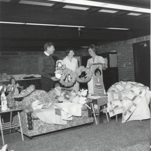 Women with Quilts & Crafts