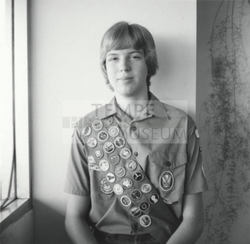 Eagle Scout Award Earned by ASU Freshman Lester - Tempe Daily News, September 28, 1977