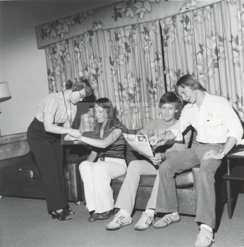 Getting Ready  For A Walk - Tempe Daily News,       October 15, 1977