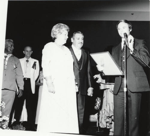 Harry Mitchell Presenting an Award