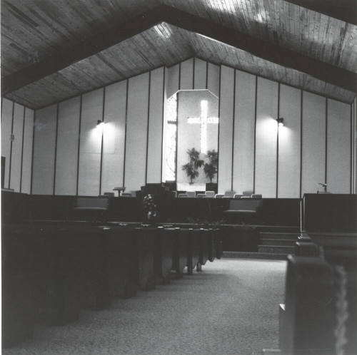 Church Altar with Cross