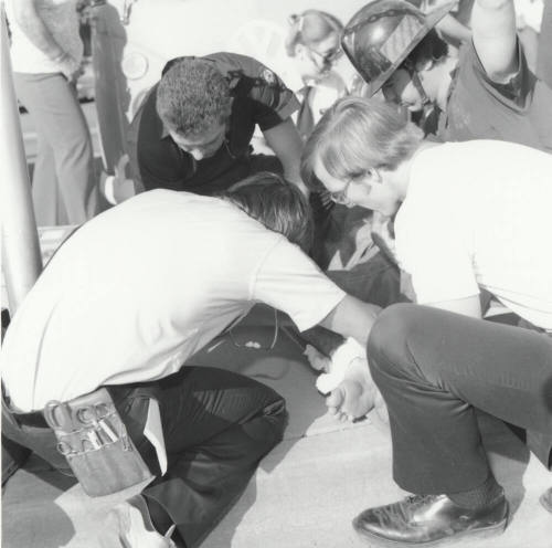 Motorcyclist Accident. - October 1977