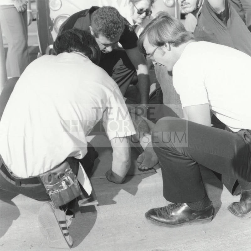 Motorcyclist Accident. - October 1977