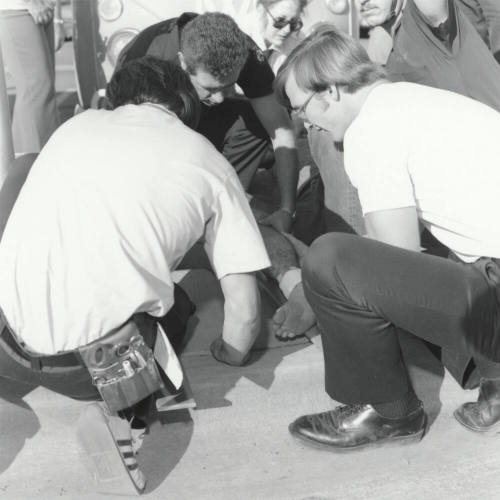 Motorcyclist Accident. - October 1977
