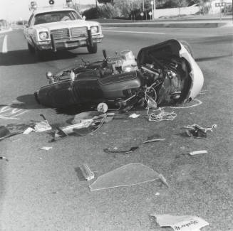 Motorcyclist Accident. - October 1977