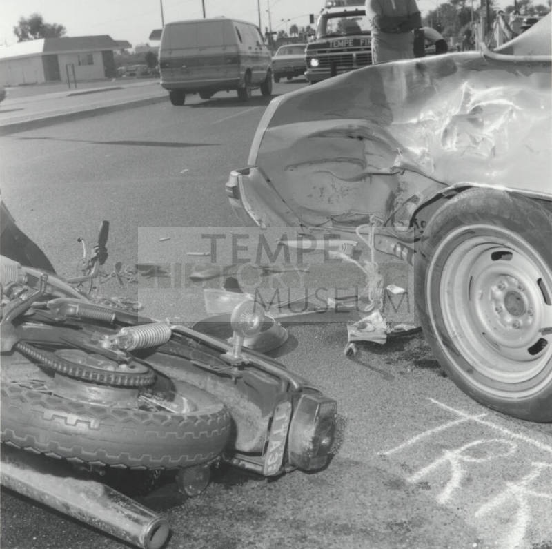 Motorcyclist Accident. - October 1977