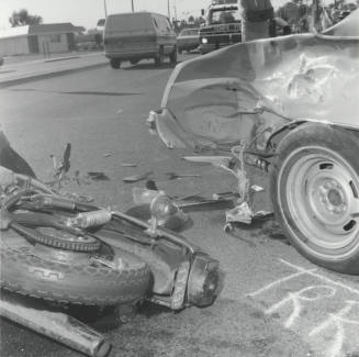 Motorcyclist Accident. - October 1977
