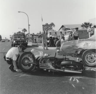 Motorcyclist Accident. - October 1977