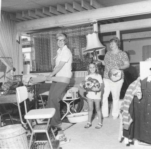 Family Garage Sale. October 1977