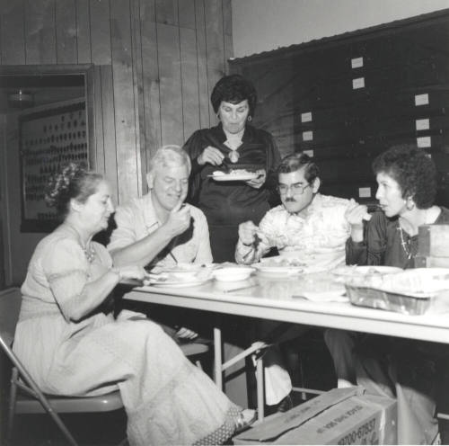 Friends at Dinner. - October 1977