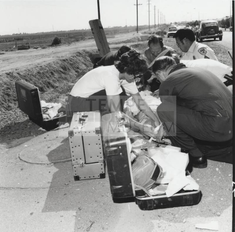 Motorcycle/Buick Sedan Accident - Tempe Daily News - November 4, 1977 (2 of 7)