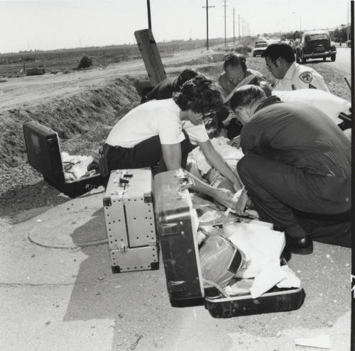 Motorcycle/Buick Sedan Accident - Tempe Daily News - November 4, 1977 (2 of 7)