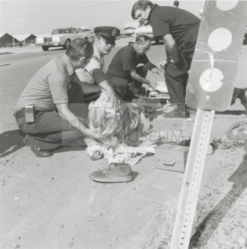 Motorcycle/Buick Sedan Accident - Tempe Daily News - November 4, 1977 (4 of 7)