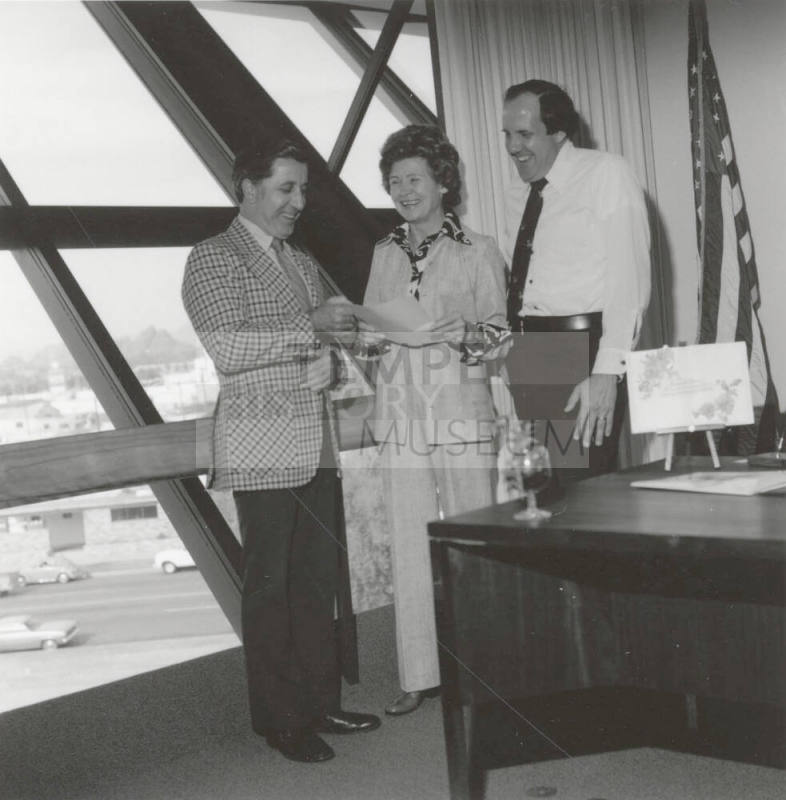 Handing Over The Deed - Tempe Daily News - November 5, 1977 - (2 of 2)