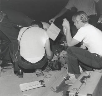 Paramedics at a Motorcycle Accident