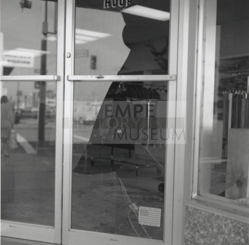 Broken Store Front Door