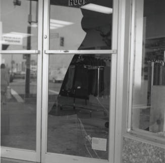 Broken Store Front Door