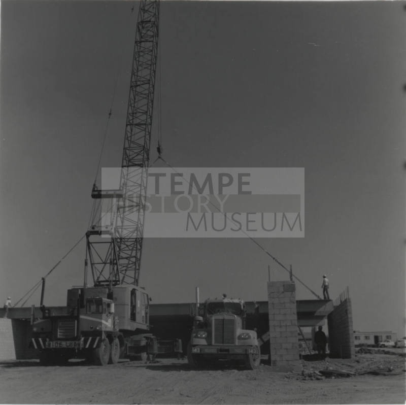 Construction of Sam and Nancy Fees School - November 29, 1977