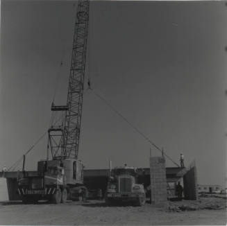 Construction of Sam and Nancy Fees School - November 29, 1977