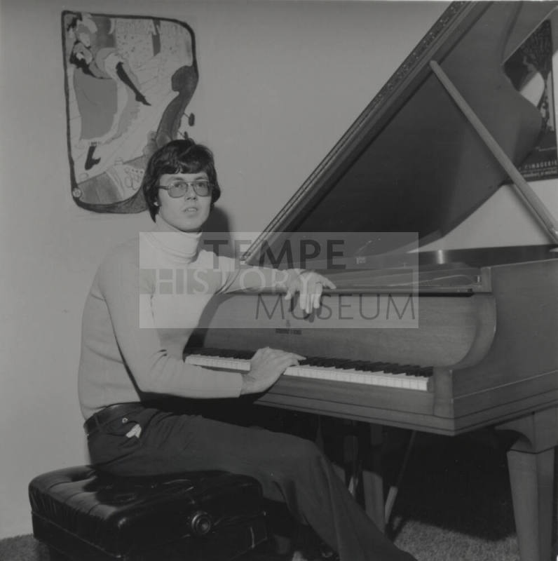 Young man at piano