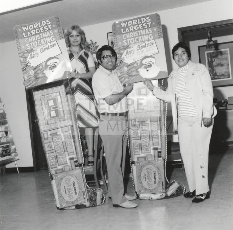 Visited By A Giant Santa - Tempe Daily News 12/26/1977