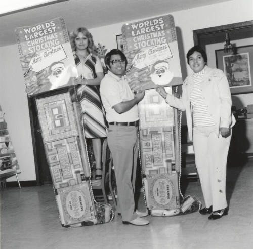 Visited By A Giant Santa - Tempe Daily News 12/26/1977