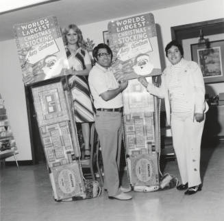 Visited By A Giant Santa - Tempe Daily News 12/26/1977