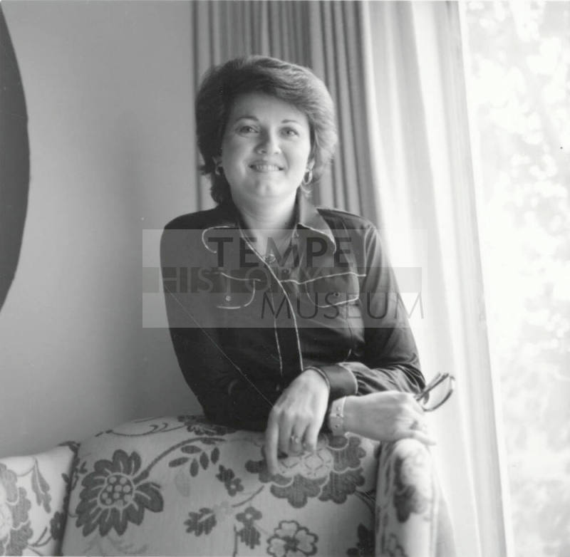 Portrait of a Woman Leaning on Chair
