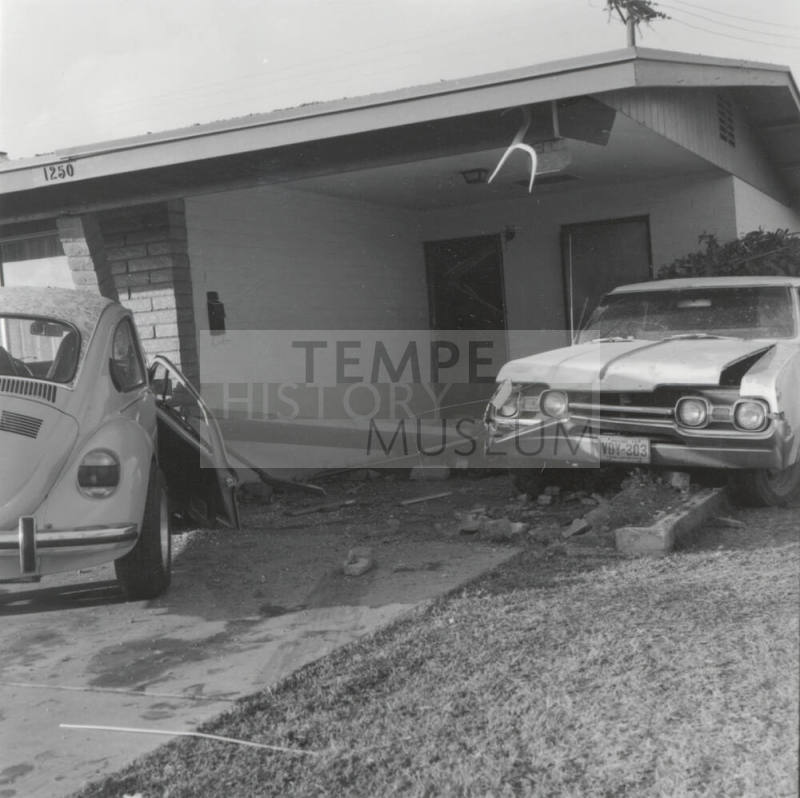 Carport Scene of Drunk Driving Accident