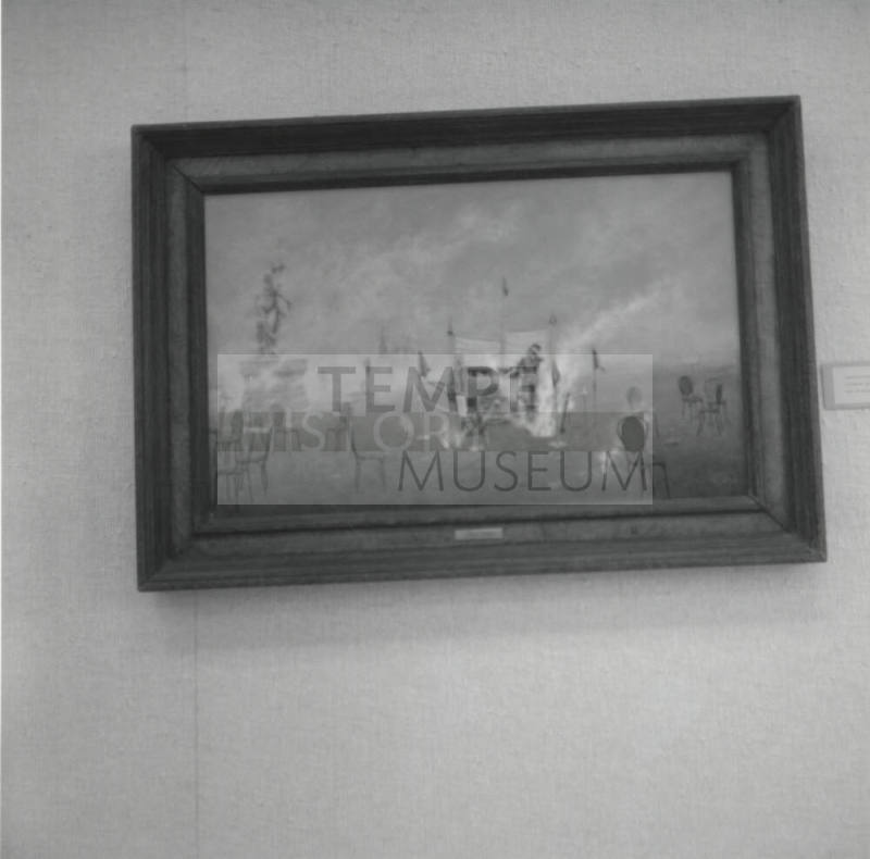 Painting on wall, Jan 1978