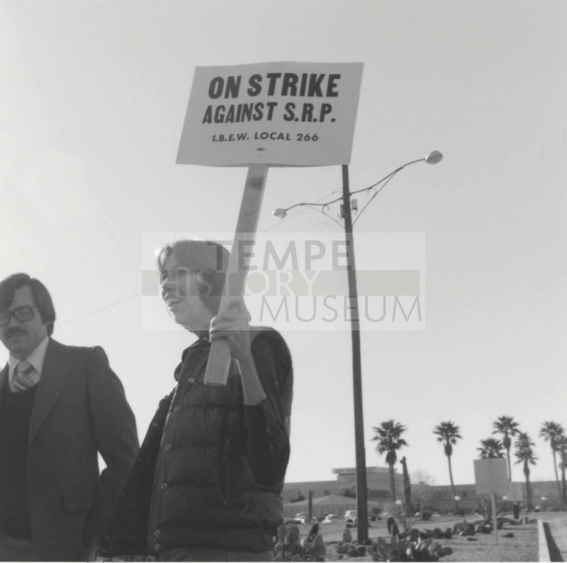 S.R.P. Picketing Worker