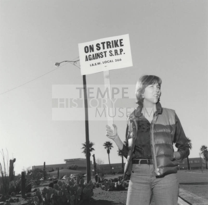 S.R.P. Picketing Worker