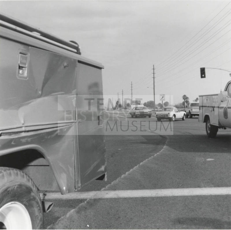 Damage Done To Paramedic Truck