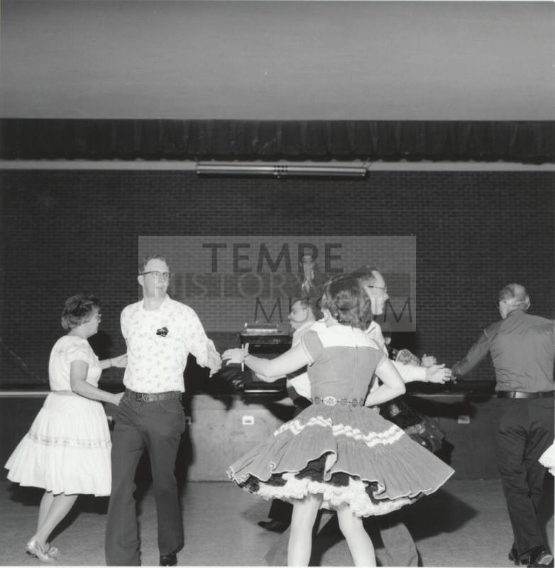 Photograph of Tempe Tenderfoot Square Dancing group square dancing (2 of 4)