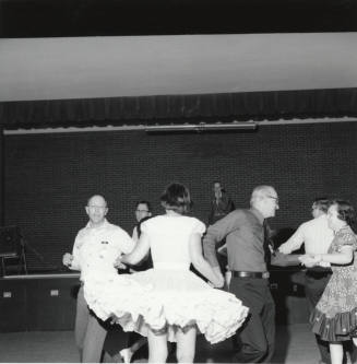 Members of the Tempe Tenderfoot Square Dancing group square dancing (3 of 4)
