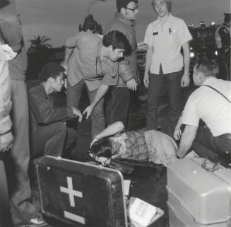 Motorcyclist accident. - January 1978